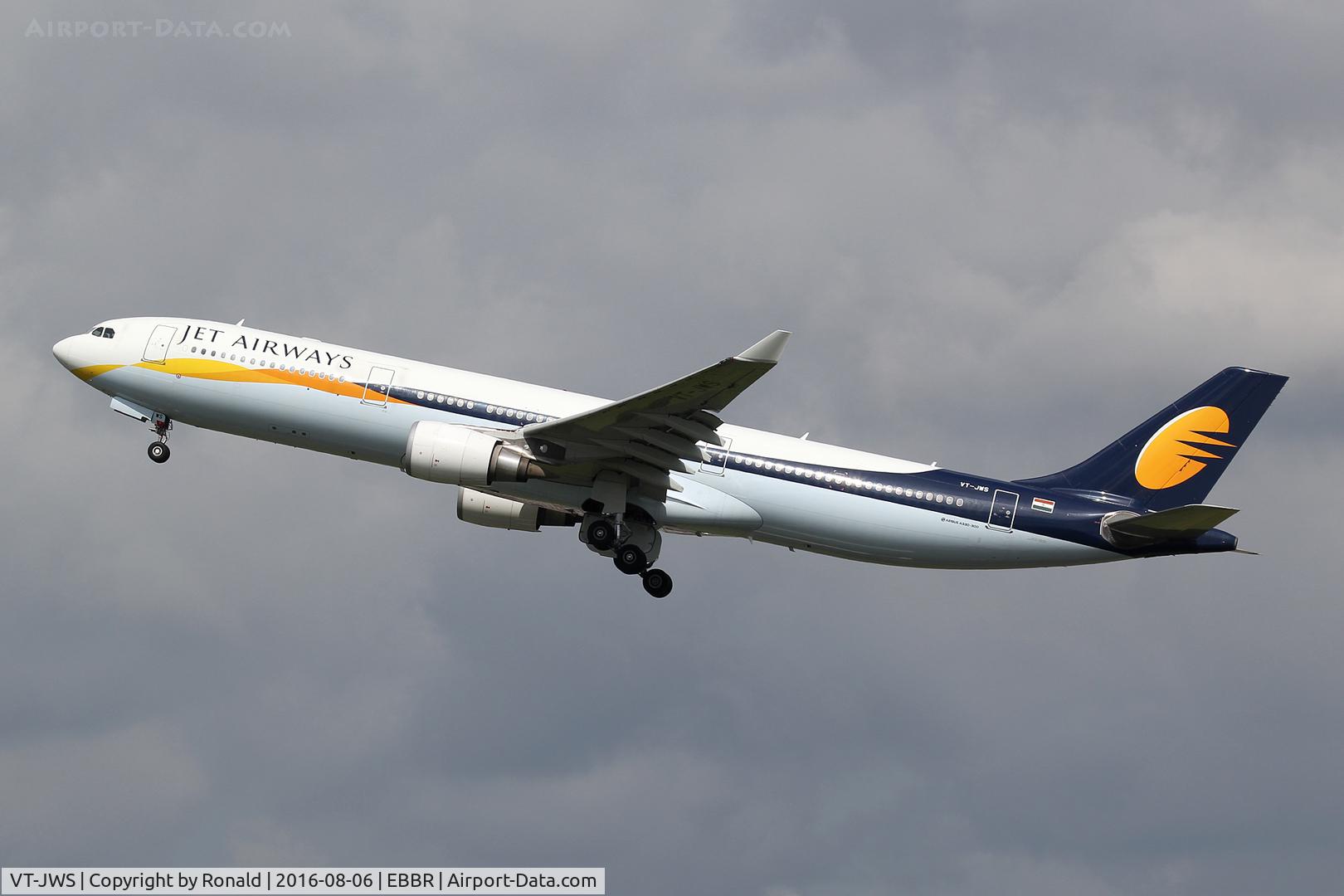 VT-JWS, 2012 Airbus A330-302 C/N 1361, at bru