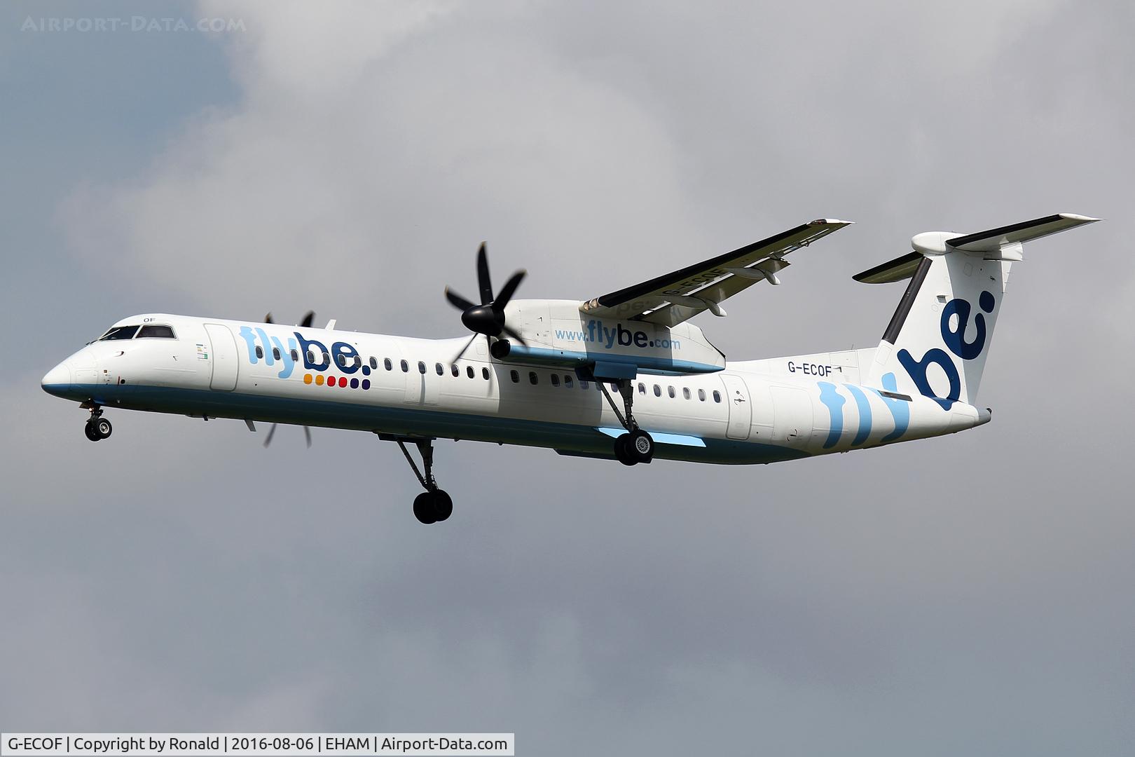 G-ECOF, 2008 De Havilland Canada DHC-8-402Q Dash 8 C/N 4216, at spl