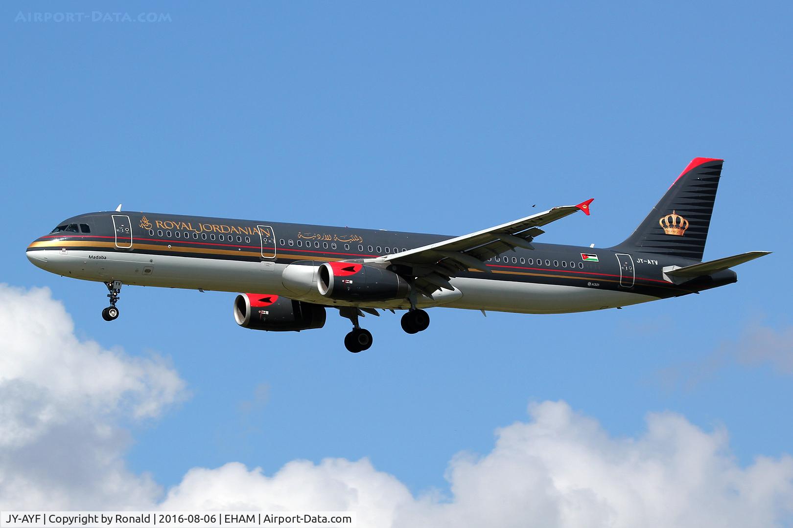 JY-AYF, 2006 Airbus A320-232 C/N 2692, at spl
