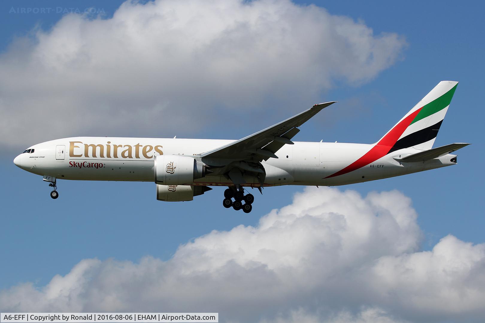 A6-EFF, 2011 Boeing 777-F1H C/N 35612, at spl