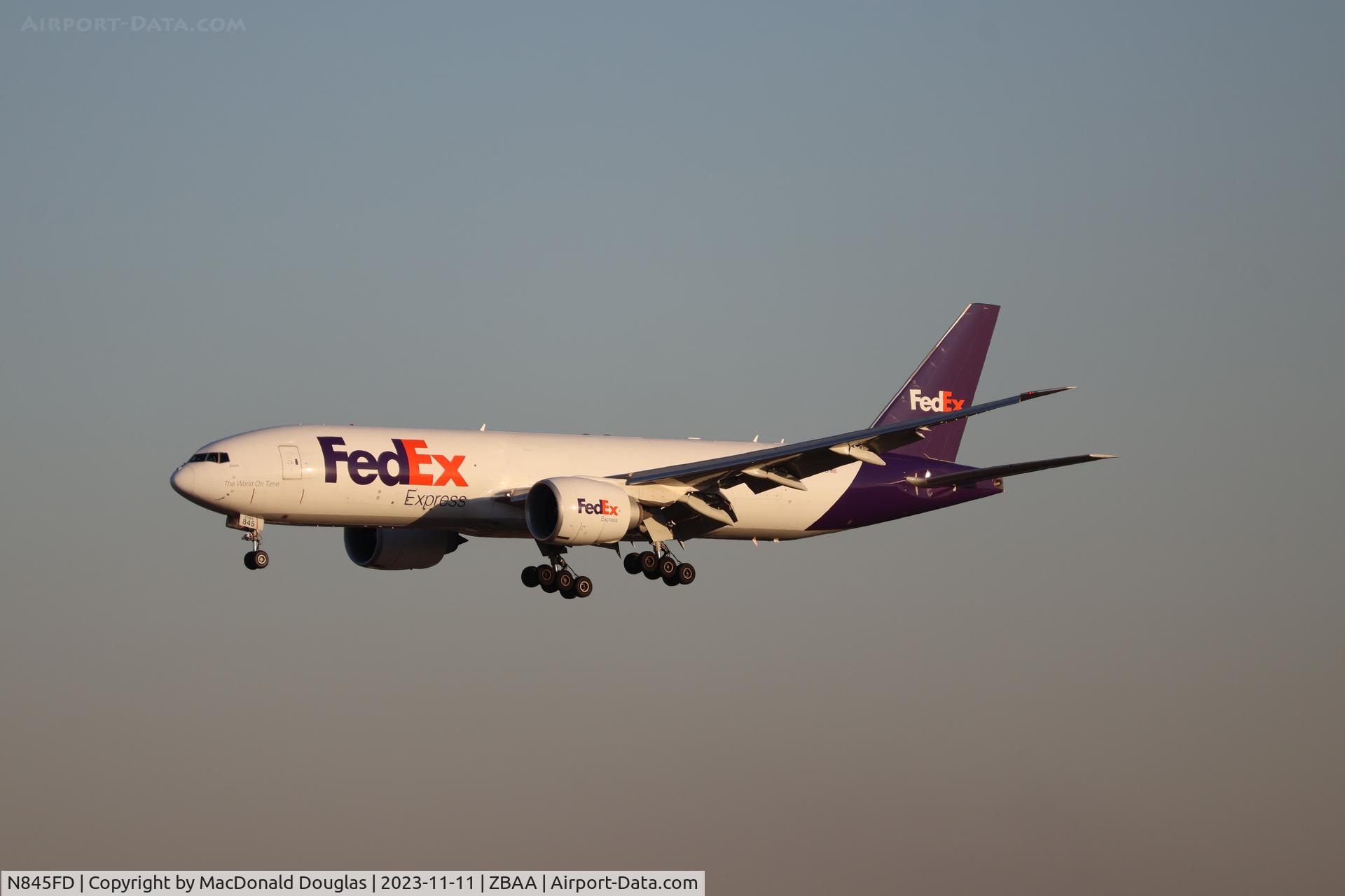 N845FD, 2020 Boeing 777-F C/N 66255, PEK/ZBAA