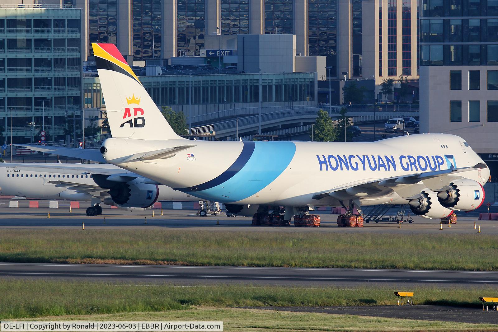 OE-LFI, 2014 Boeing 747-83QF C/N 60118, at bru