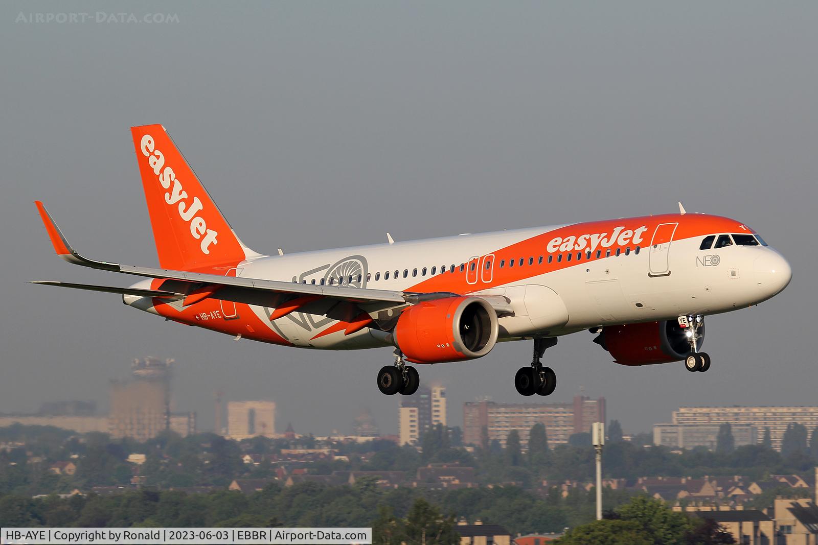 HB-AYE, 2021 Airbus A320-251N C/N 10114, at bru