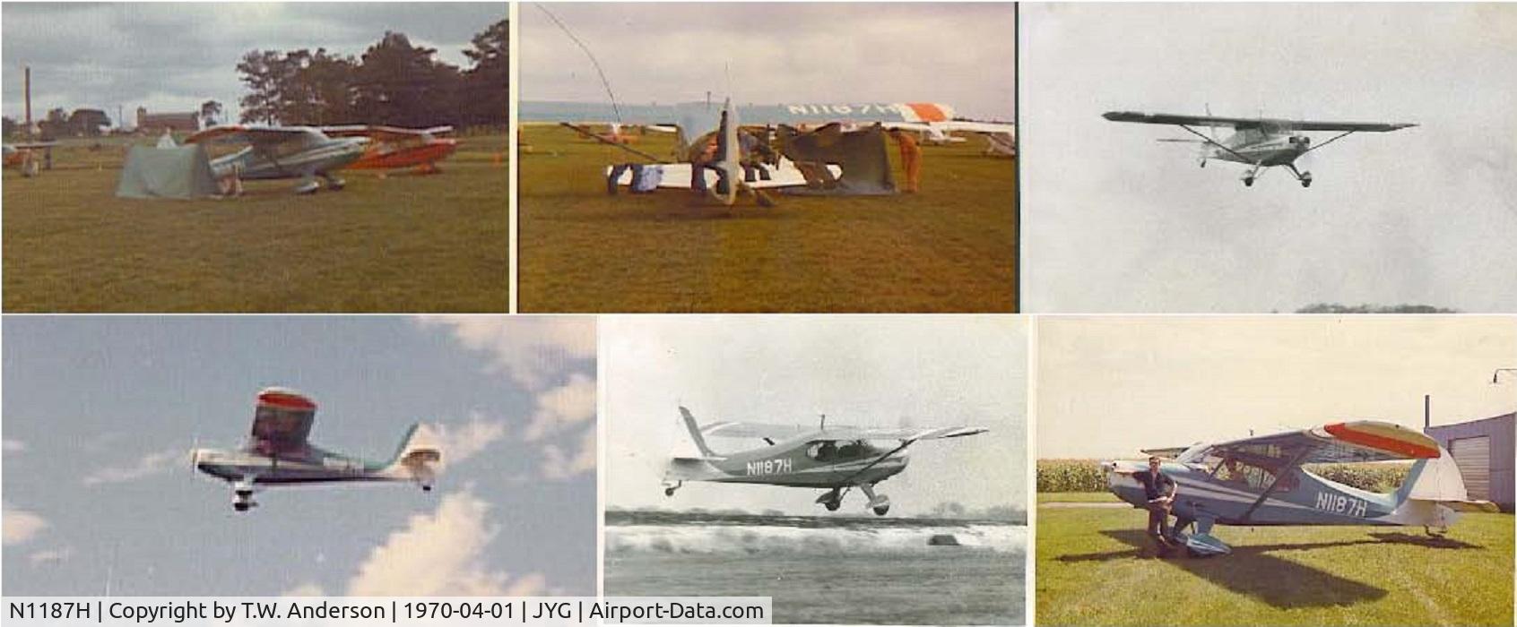 N1187H, 1948 Aeronca 15AC Sedan C/N 15AC-200, Got PPL 1966. Had CE140, then PA-12, Wanted 4 place. No idea what 