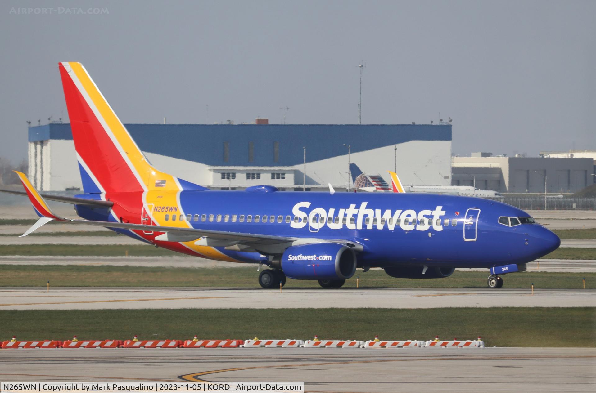 N265WN, 2007 Boeing 737-7H4 C/N 32522, Boeing 737-7H4