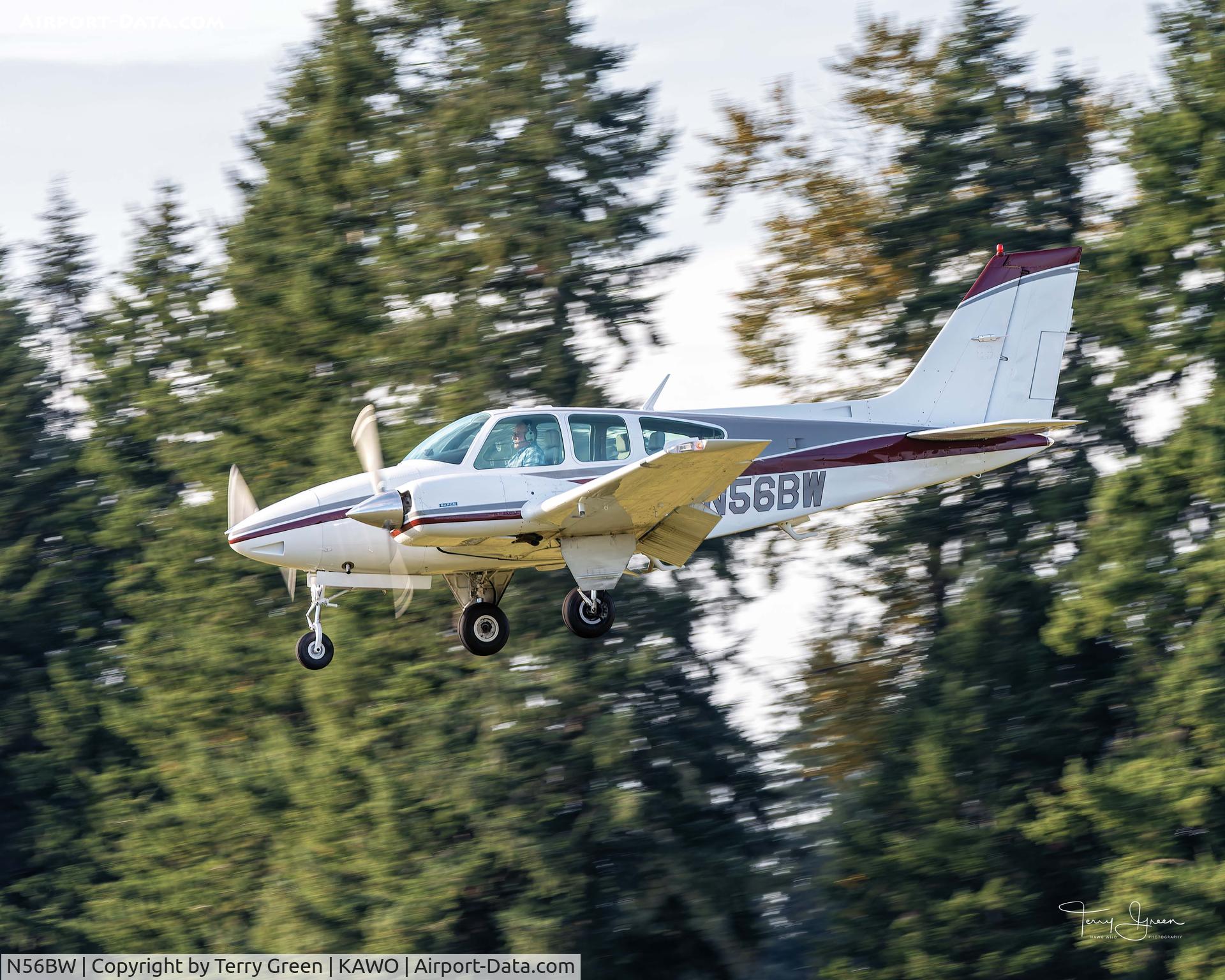 N56BW, 1975 Beech B-55 C/N TC-1837, KAWO