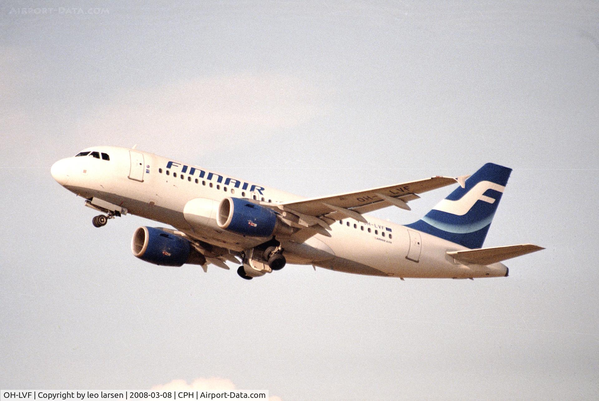 OH-LVF, 2002 Airbus A319-112 C/N 1808, Copenhagen 8.3.2008