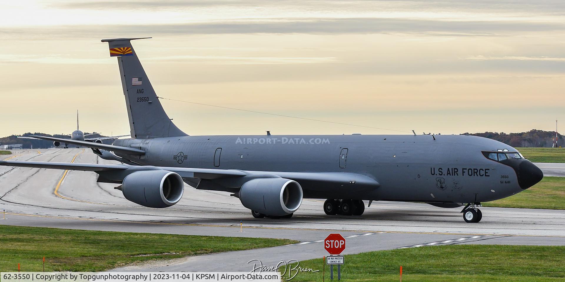 62-3550, 1962 Boeing KC-135R Stratotanker C/N 18533, TEFLON12 taxiing out for CAP duty