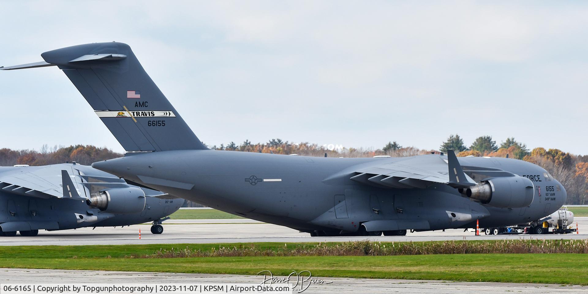 06-6165, 2006 Boeing C-17A Globemaster III C/N F-174/P-165, REACH414 shutting down after landing
