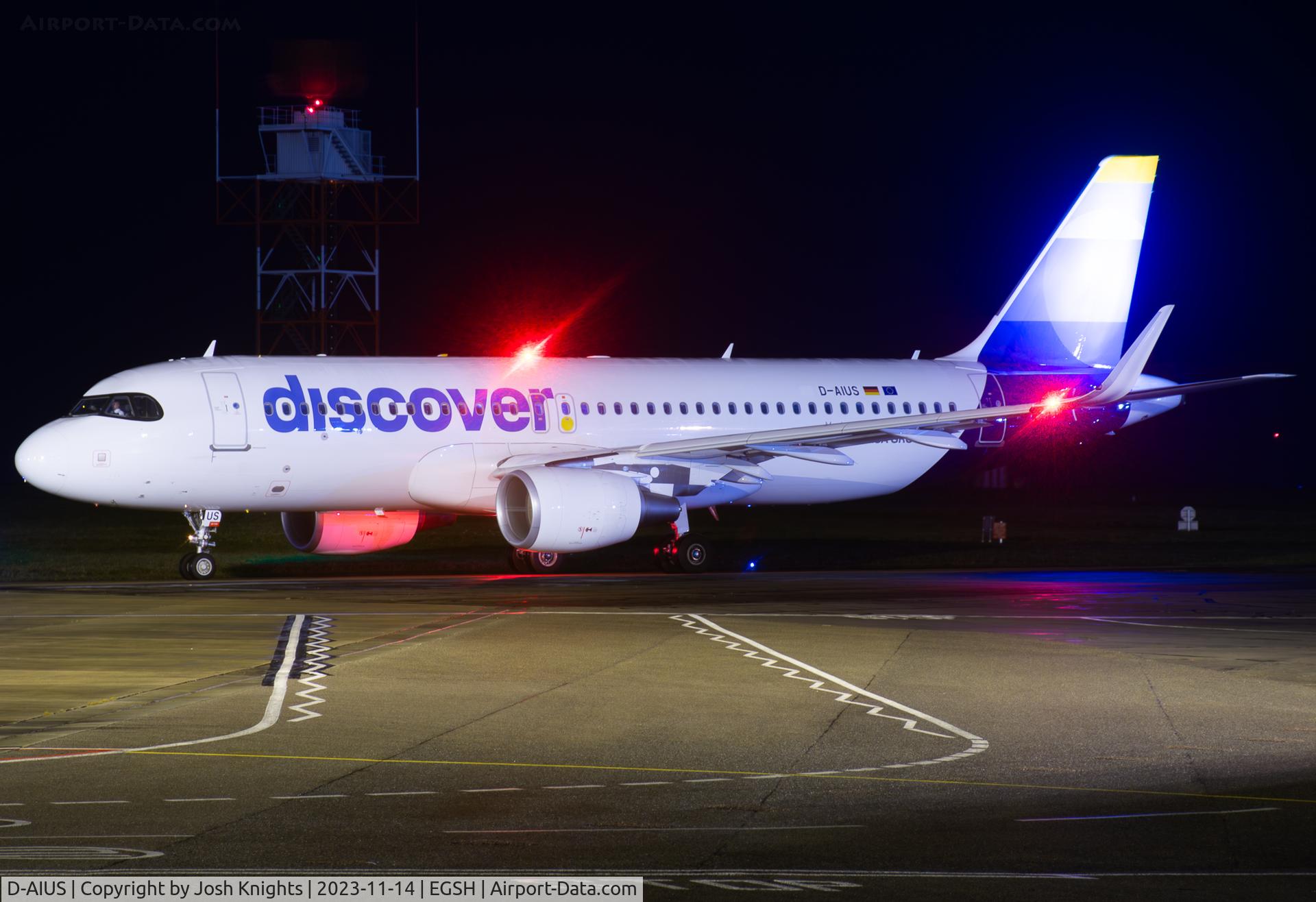 D-AIUS, 2016 Airbus A320-214 C/N 7024, On Pushback After Respray.
