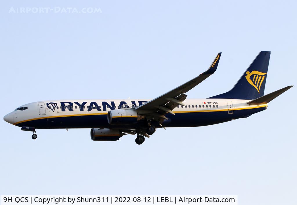 9H-QCS, 2016 Boeing 737-8AS C/N 44744, Landing rwy 24R