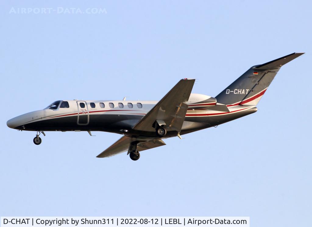 D-CHAT, Cessna 525B CitationJet CJ3+ C/N 525B0640, Landing rwy 24L