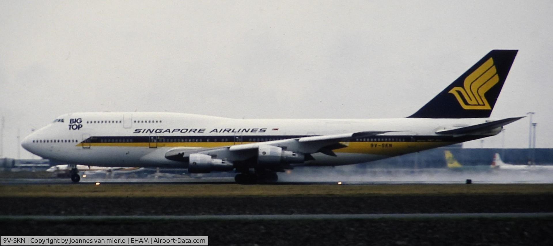 9V-SKN, 1986 Boeing 747-312 C/N 23410, Slide scan