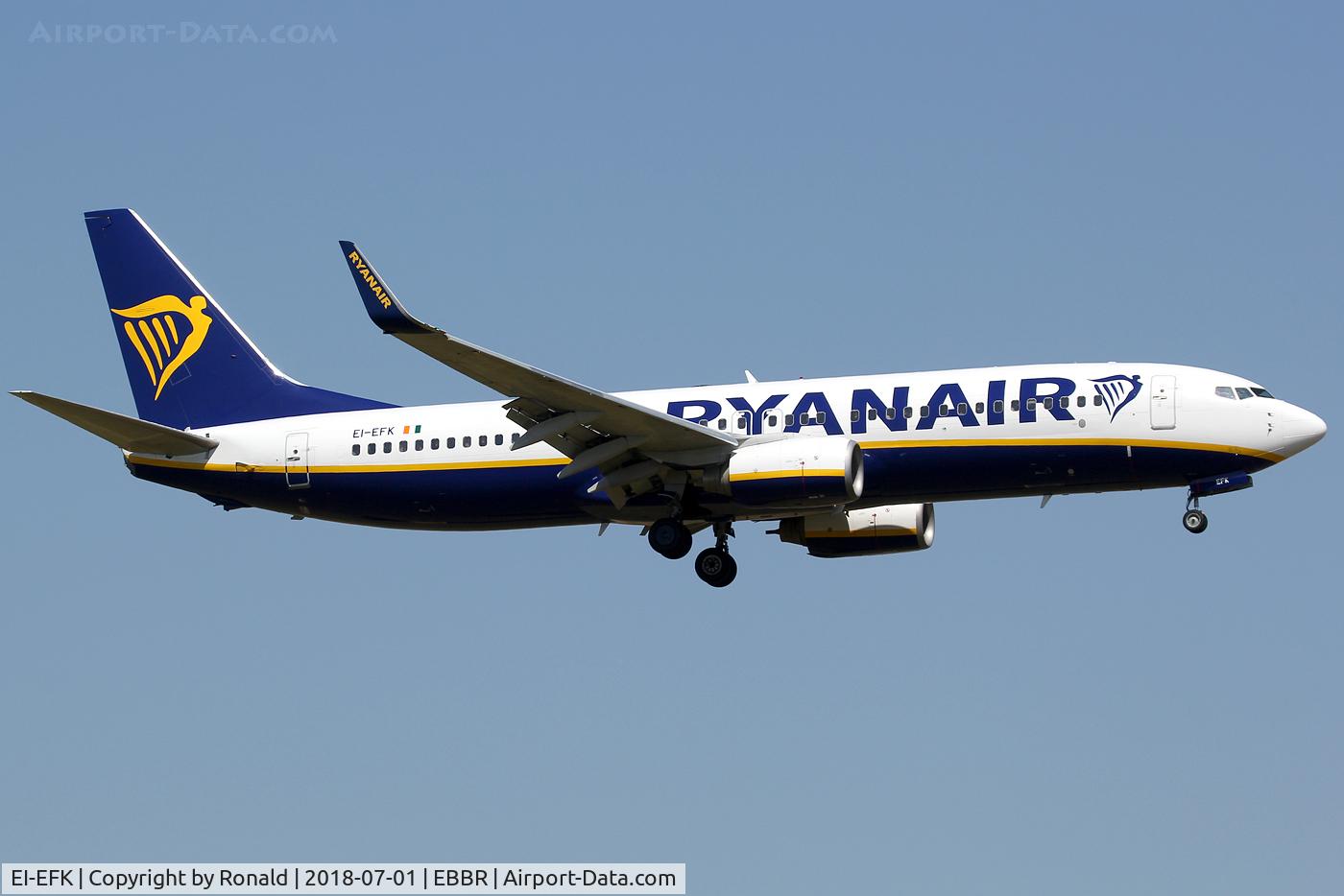 EI-EFK, 2009 Boeing 737-8AS C/N 37537, at bru