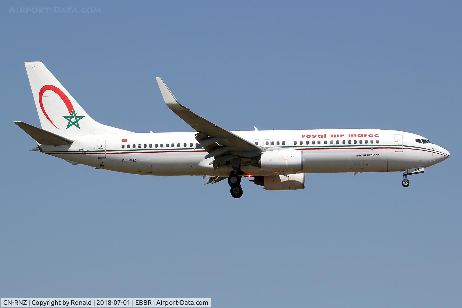 CN-RNZ, 2002 Boeing 737-8B6 C/N 33058, at bru