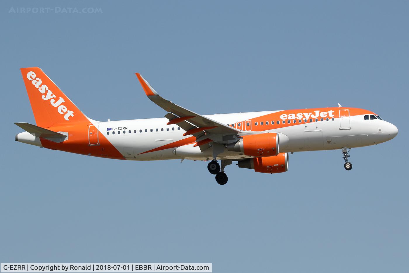 G-EZRR, 2018 Airbus A320-214 C/N 8075, at bru