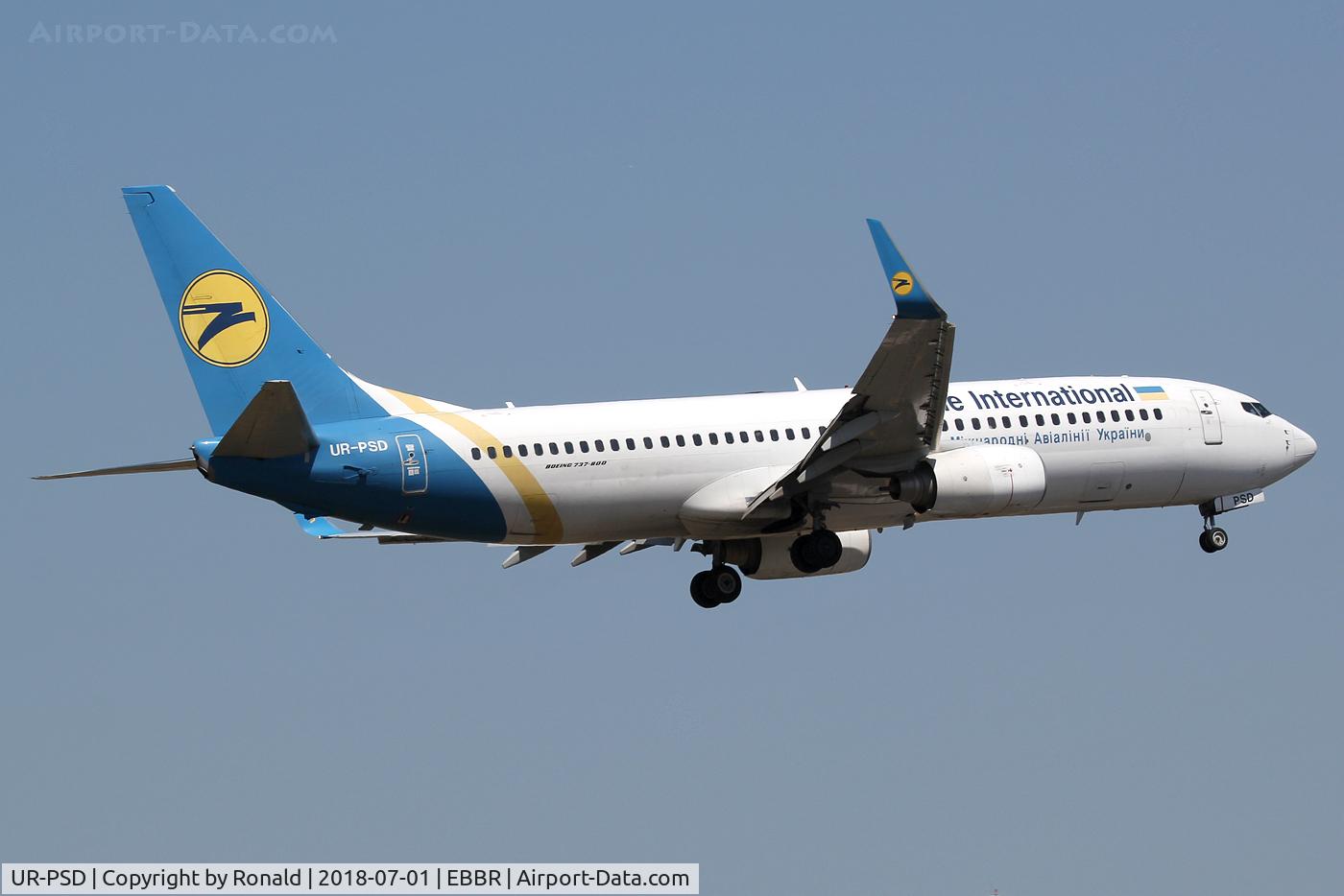 UR-PSD, 2010 Boeing 737-8HX C/N 29686, at bru