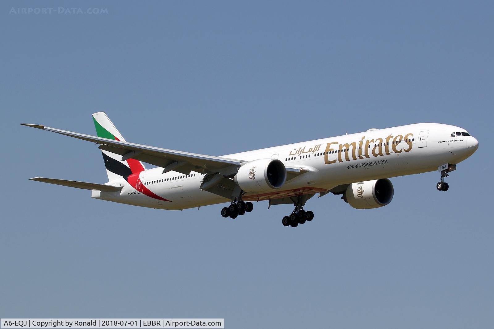 A6-EQJ, 2017 Boeing 777-31H/ER C/N 42355, at bru