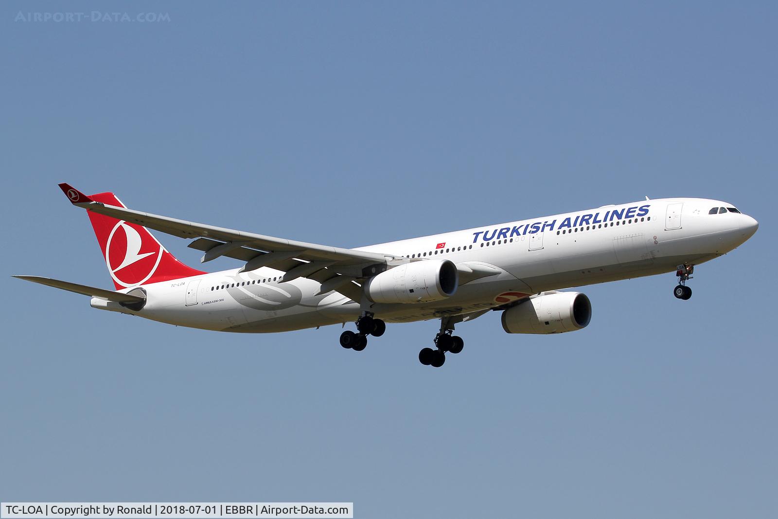 TC-LOA, 2013 Airbus A330-343E C/N 1483, at bru