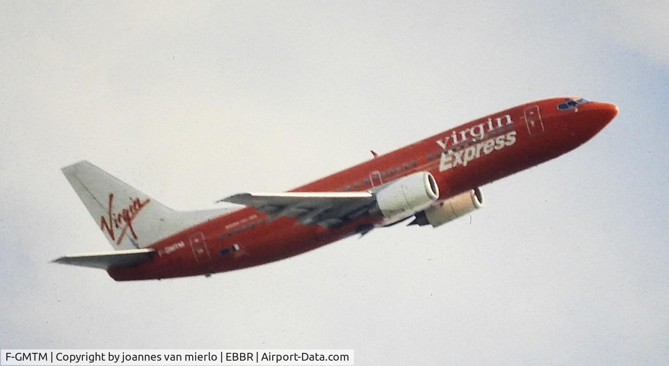 F-GMTM, 1991 Boeing 737-3M8 C/N 25070, T/O BRU 25R Slide scan