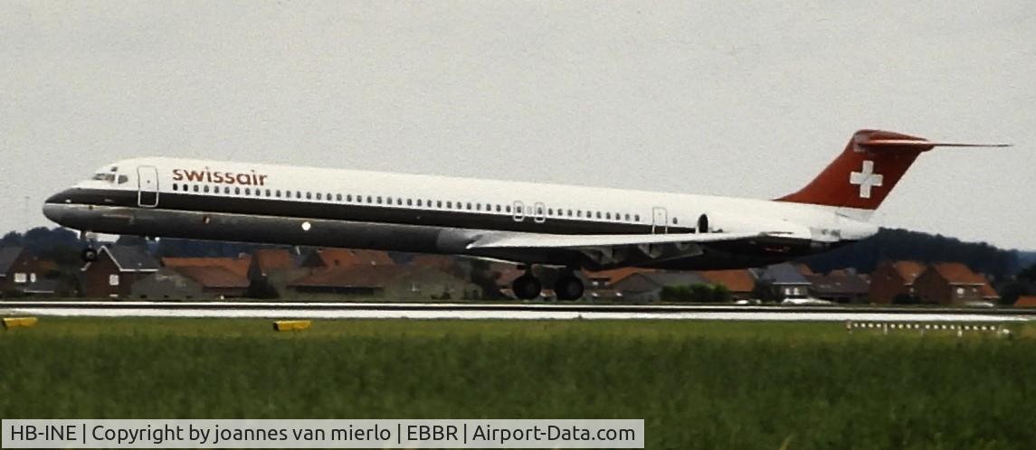 HB-INE, 1980 McDonnell Douglas MD-81 (DC-9-81) C/N 48004, Slide scan
