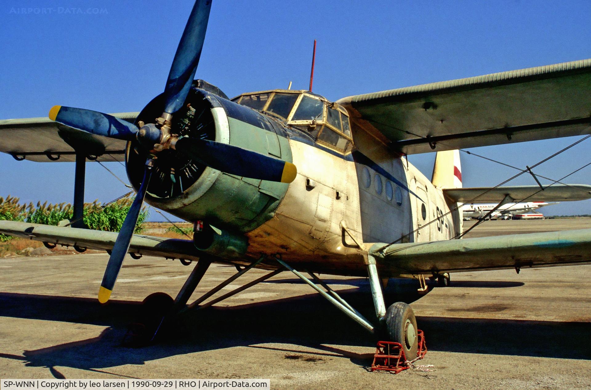 SP-WNN, 1974 Antonov AN-2R C/N 1G 155-20, Rhodos 29.9.1990