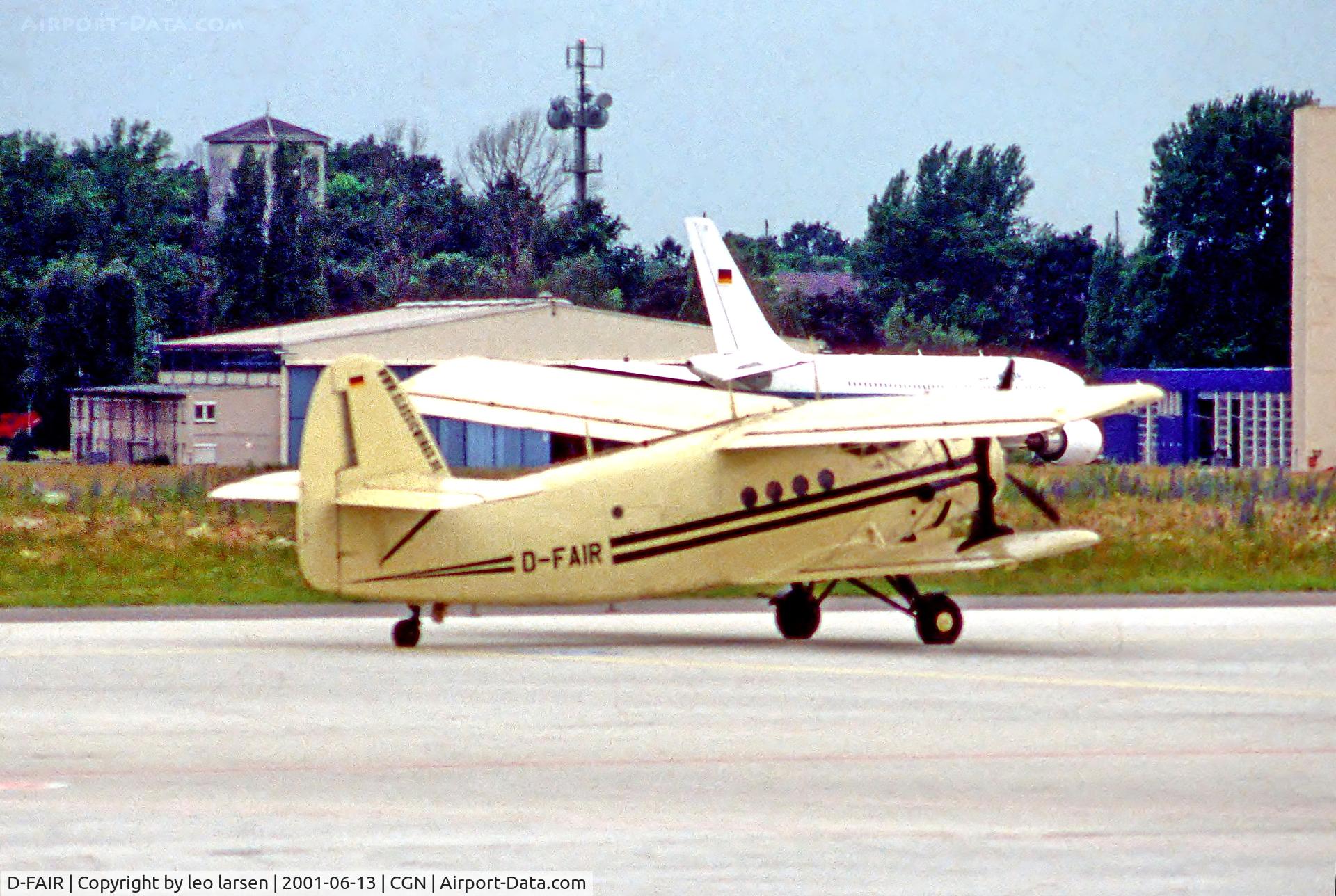 D-FAIR, 1956 Antonov An-2 C/N 172(473)05/1G17205, Colone 13.6.2001