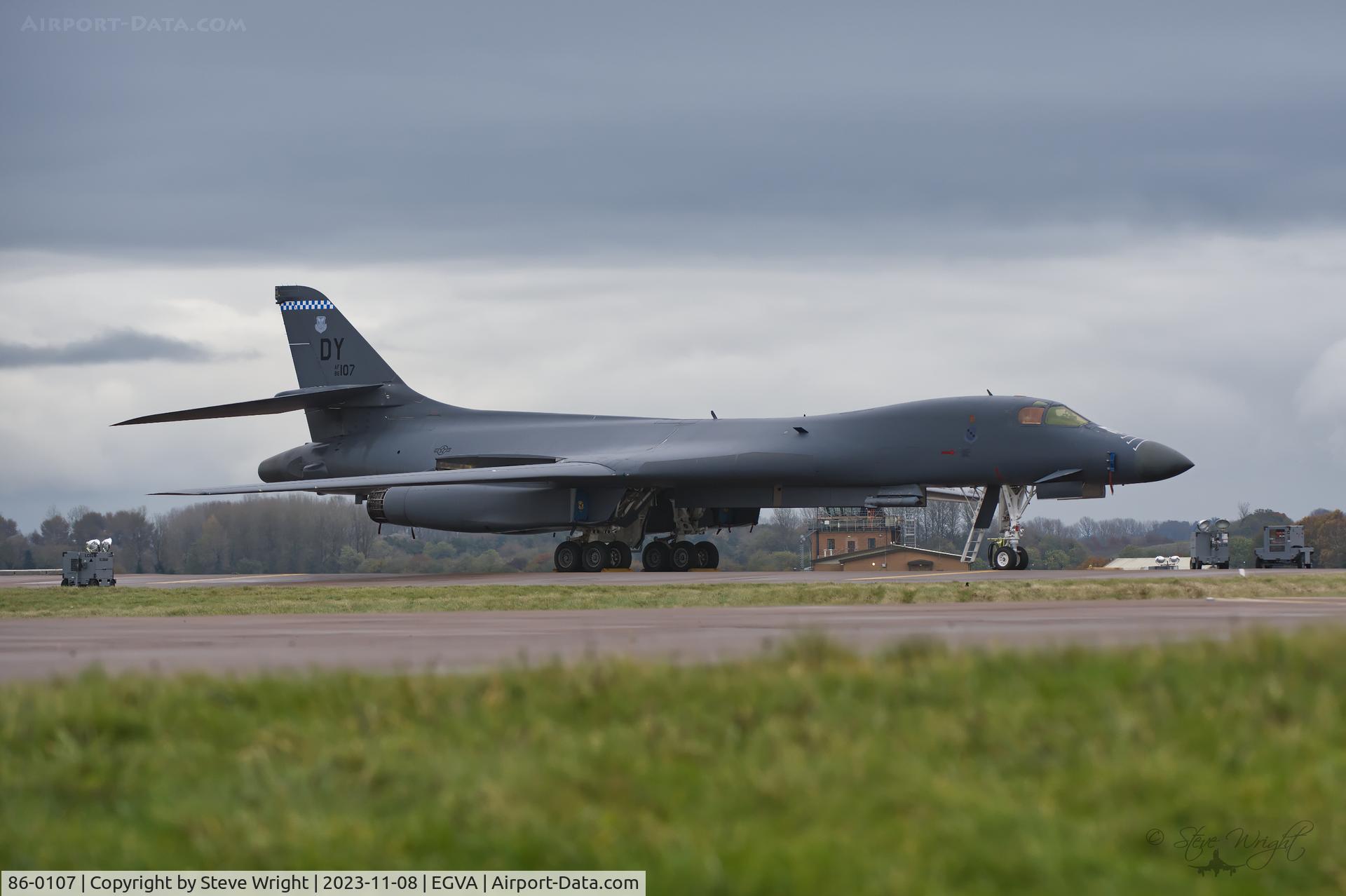 86-0107, 1985 Rockwell B-1B Lancer C/N 67, RAF Fairford UK