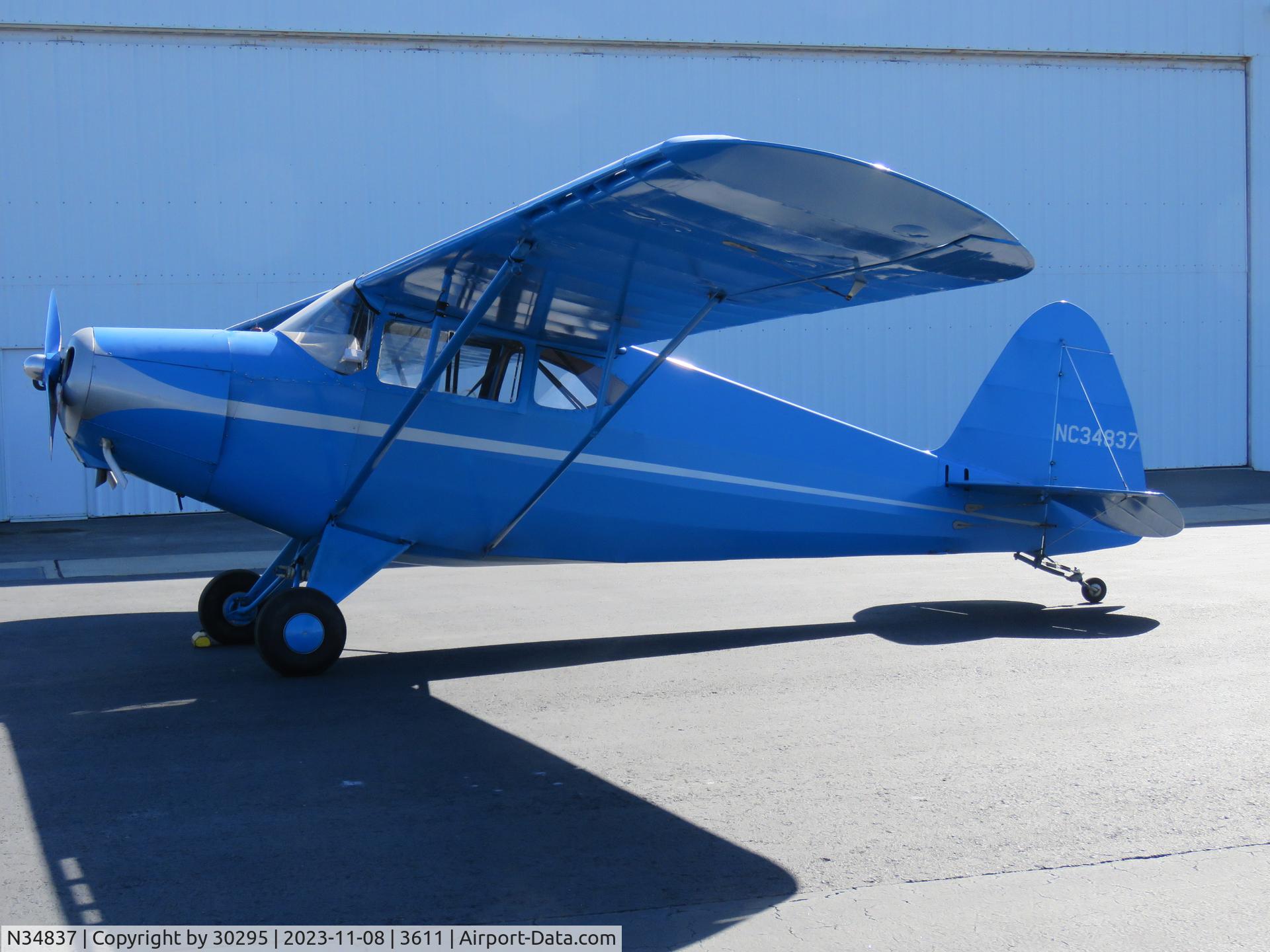 N34837, 1941 Porterfield 75C C/N 1657, Parked