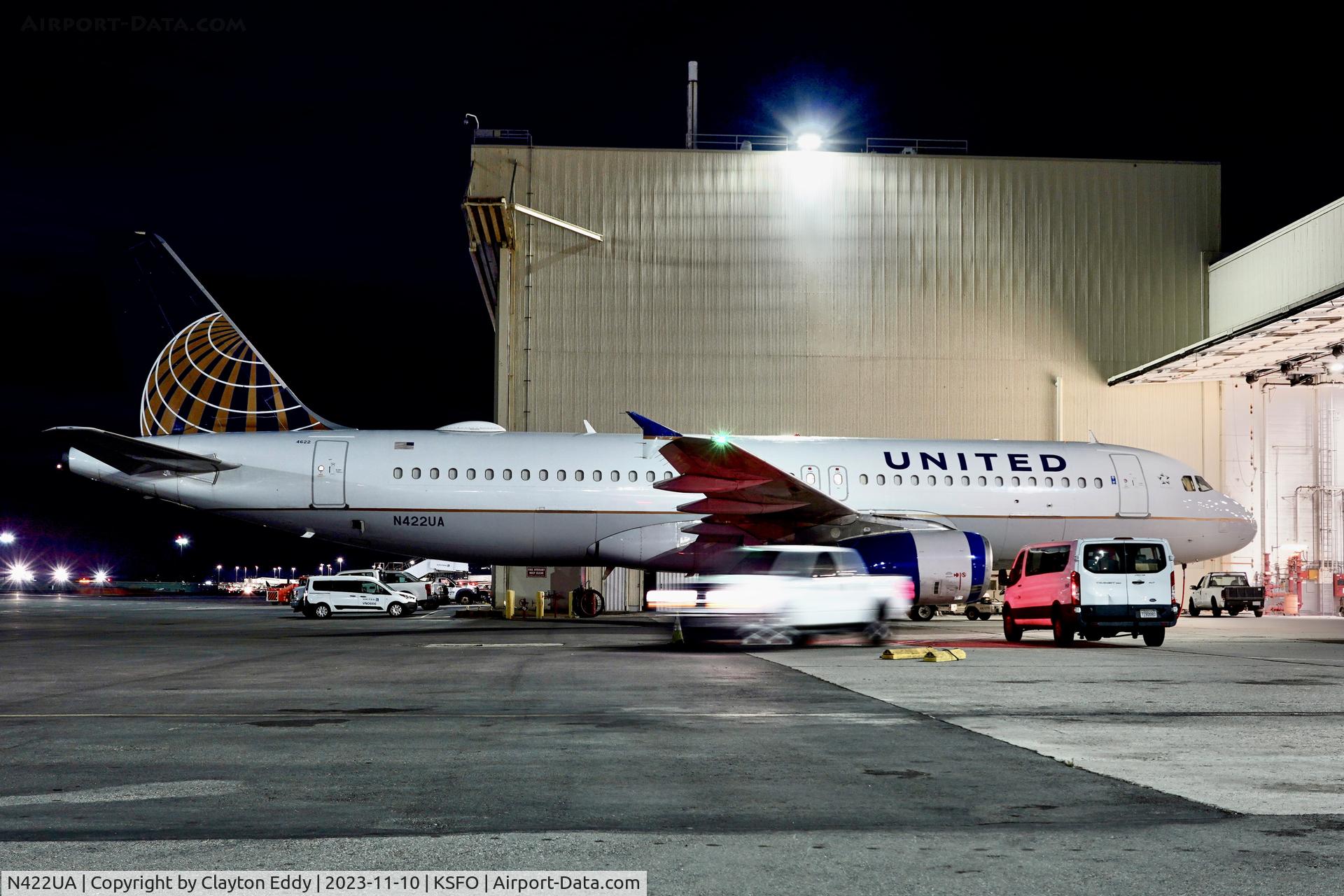 N422UA, 1995 Airbus A320-232 C/N 503, SFO 2023.