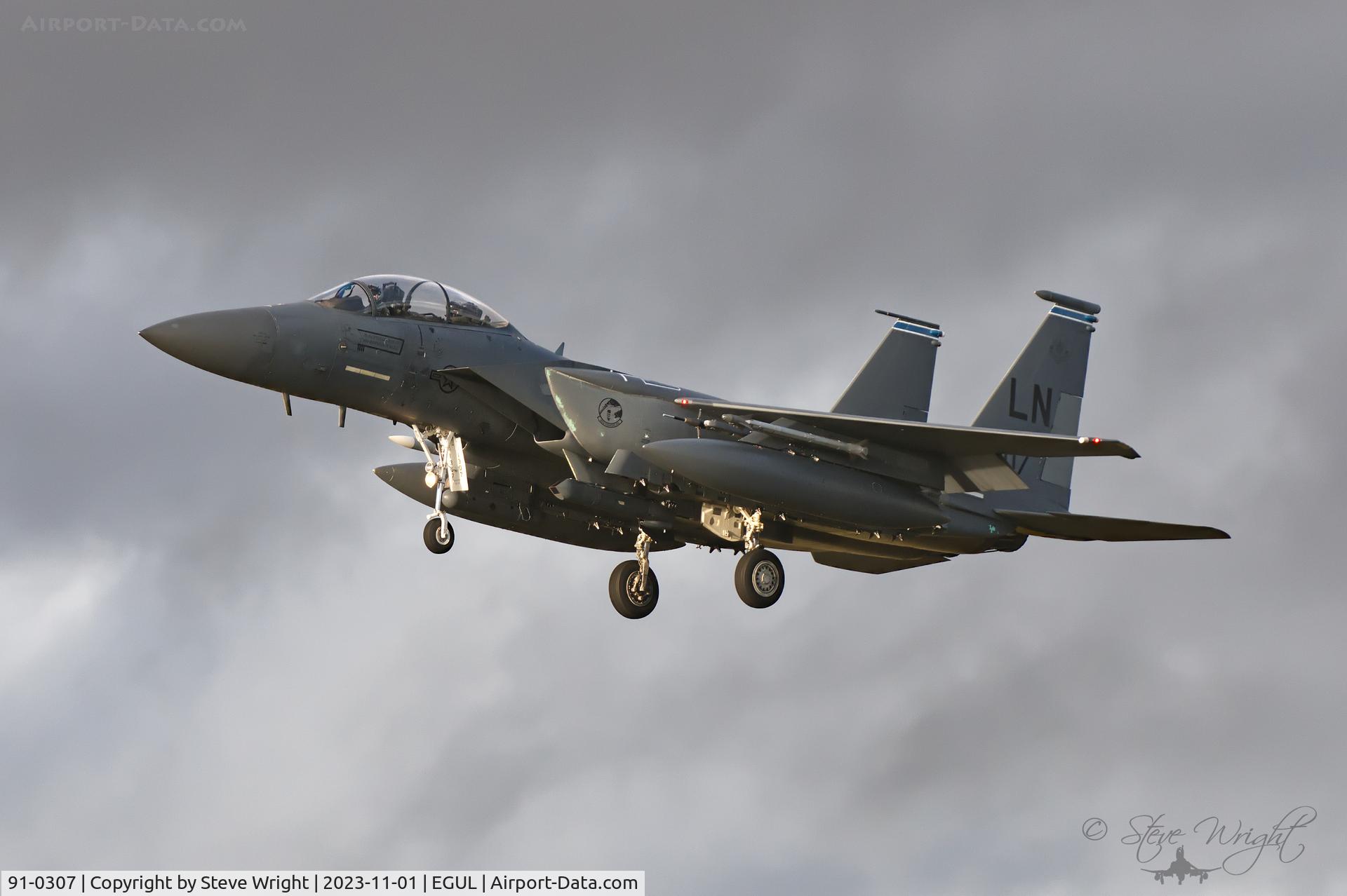 91-0307, 1991 McDonnell Douglas F-15E Strike Eagle C/N 1214, RAF Lakenheath UK