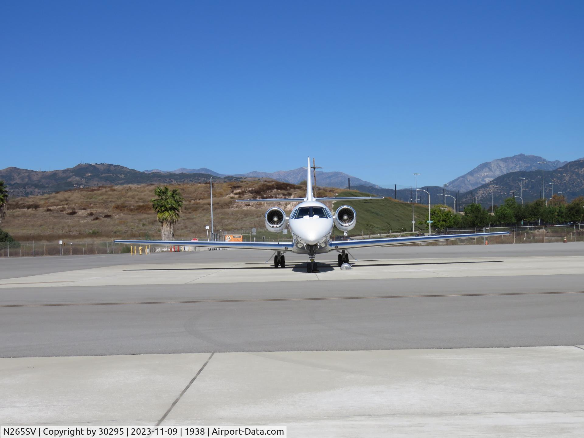 N265SV, 2009 Cessna 680 Citation Sovereign C/N 680-0265, Parked