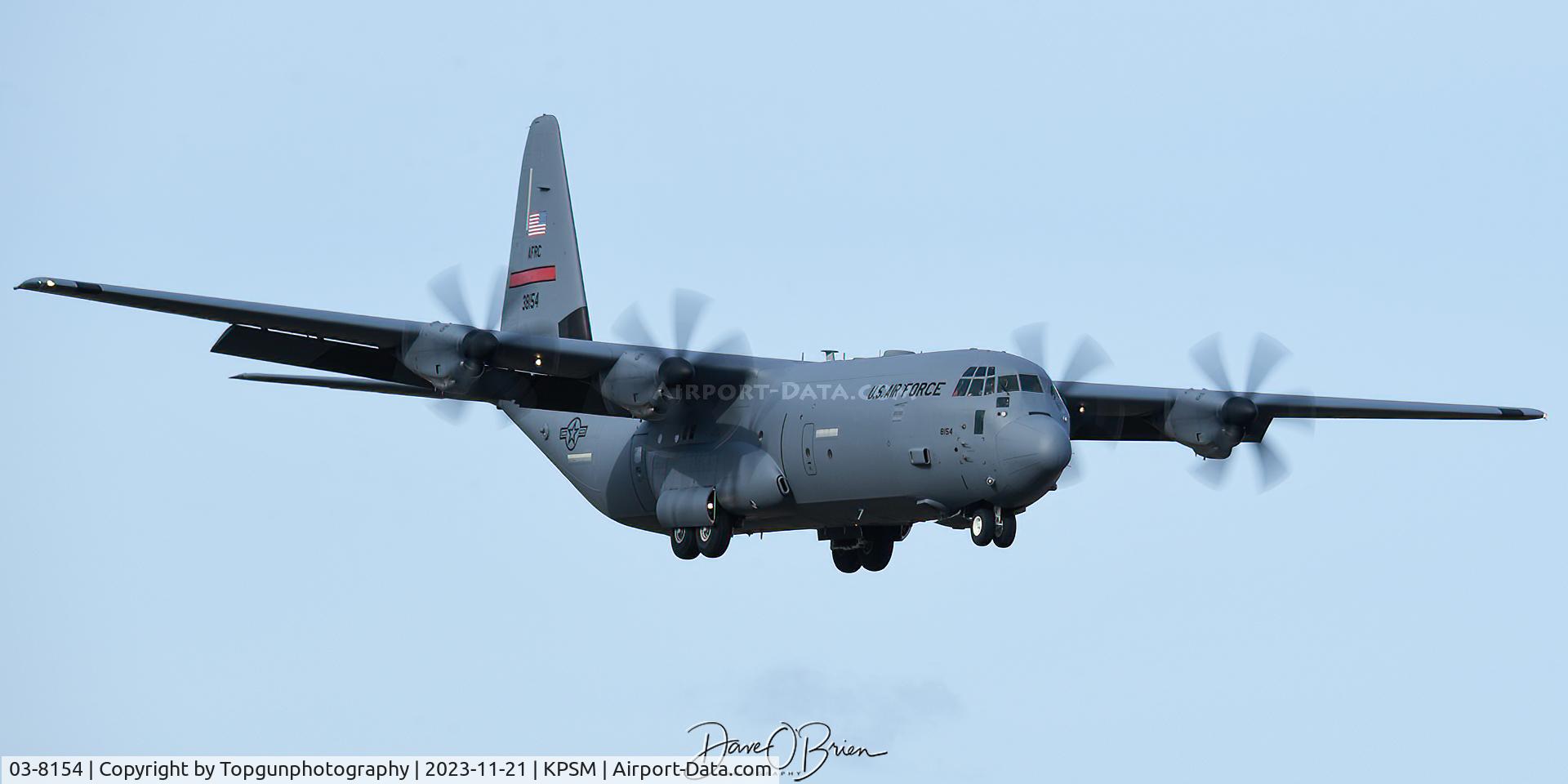 03-8154, 2003 Lockheed Martin C-130J-30 Super Hercules C/N 382-5557, REACH569 stopping in at Pease