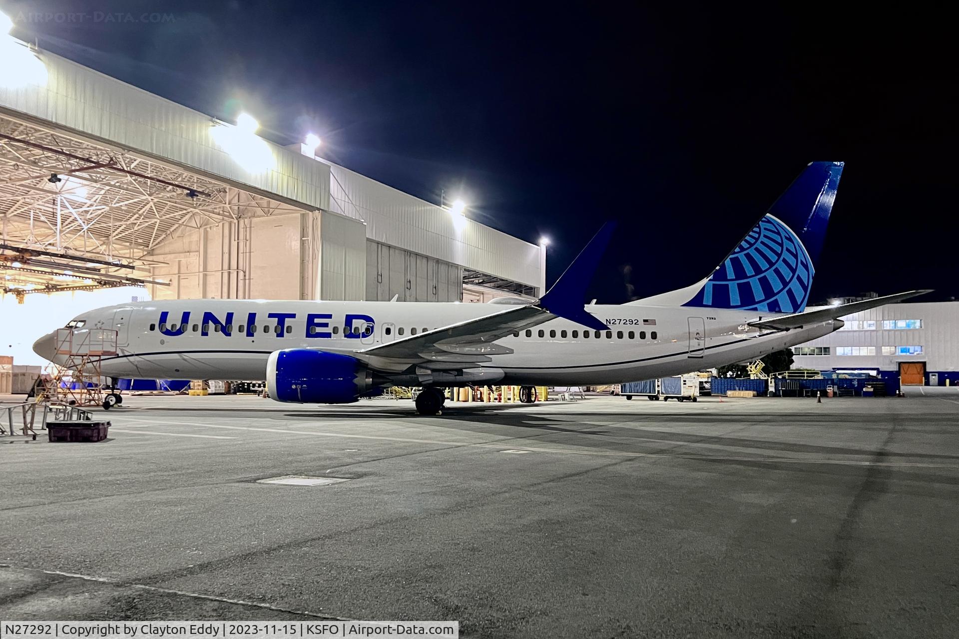 N27292, 2022 Boeing 737-8 MAX C/N 67553, SFO 2023