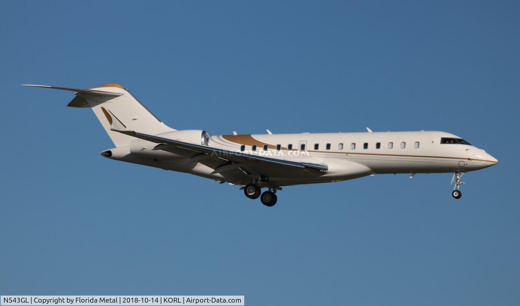 N543GL, 2013 Bombardier BD-700-1A10 Global 6000 C/N 9543, Global 6000 zx