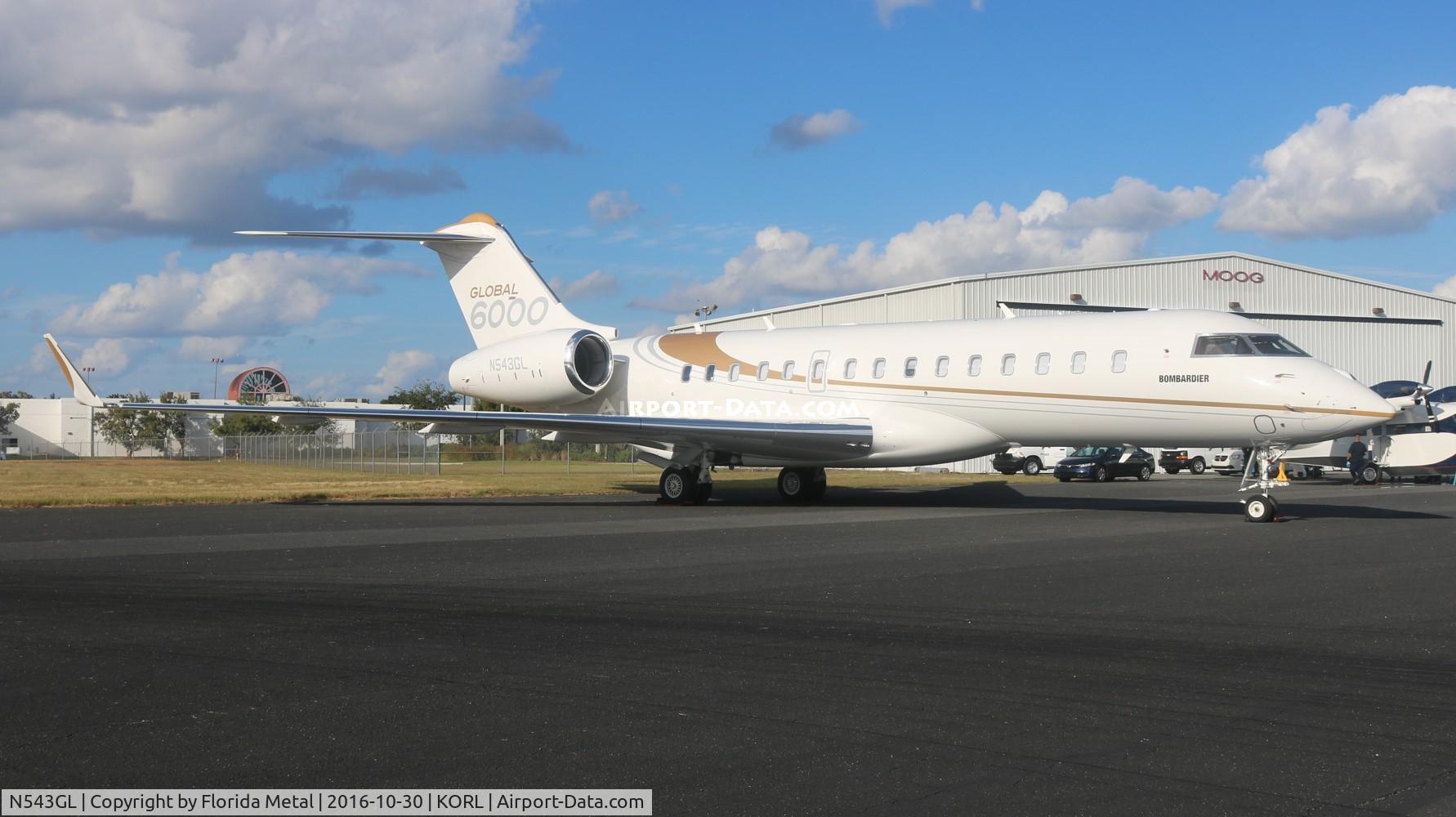 N543GL, 2013 Bombardier BD-700-1A10 Global 6000 C/N 9543, Global 6000 zx