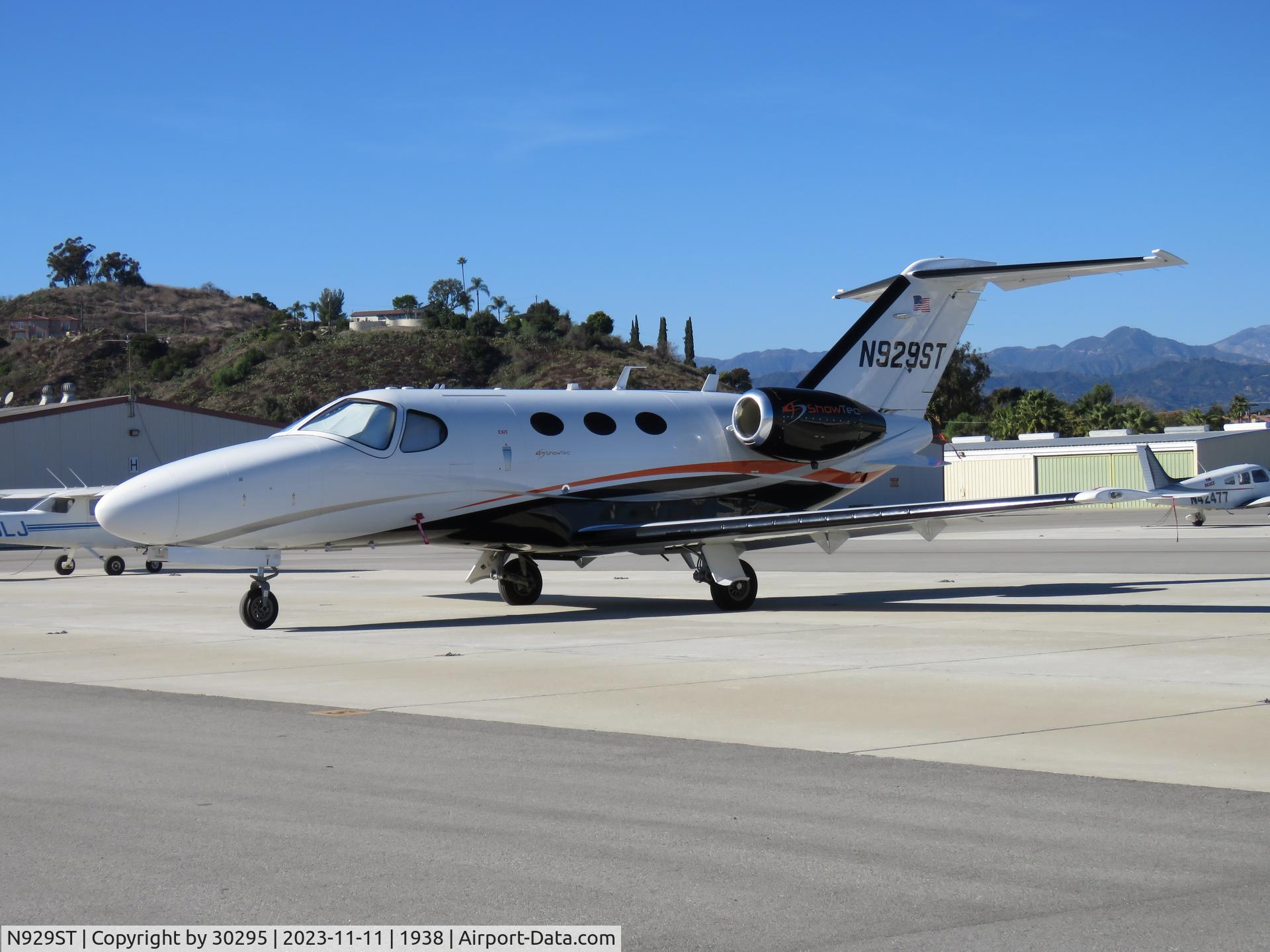 N929ST, 2010 Cessna 510 Citation Mustang Citation Mustang C/N 510-0352, Parked