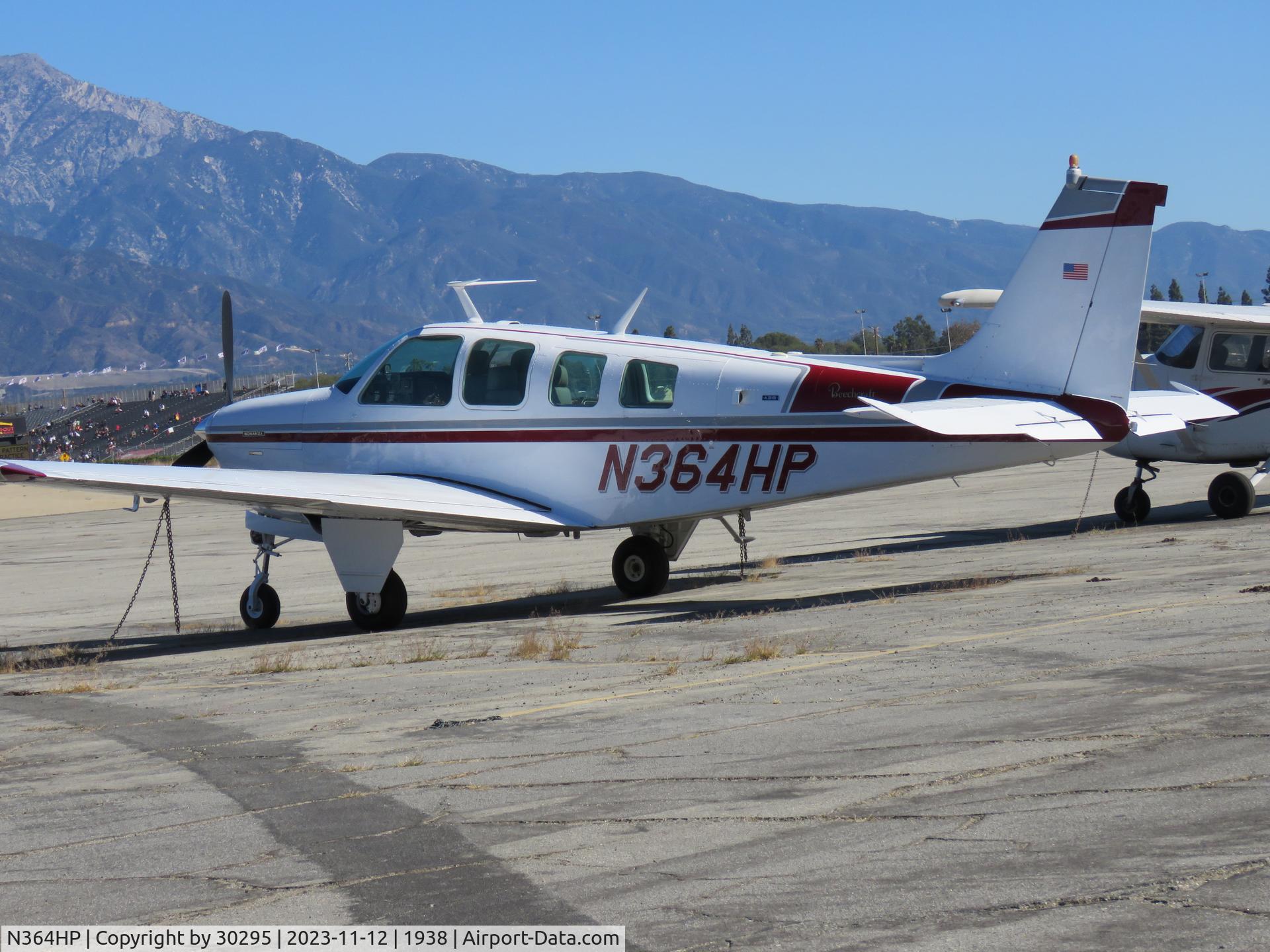 N364HP, 1973 Beech A36 Bonanza 36 C/N E-402, Parked