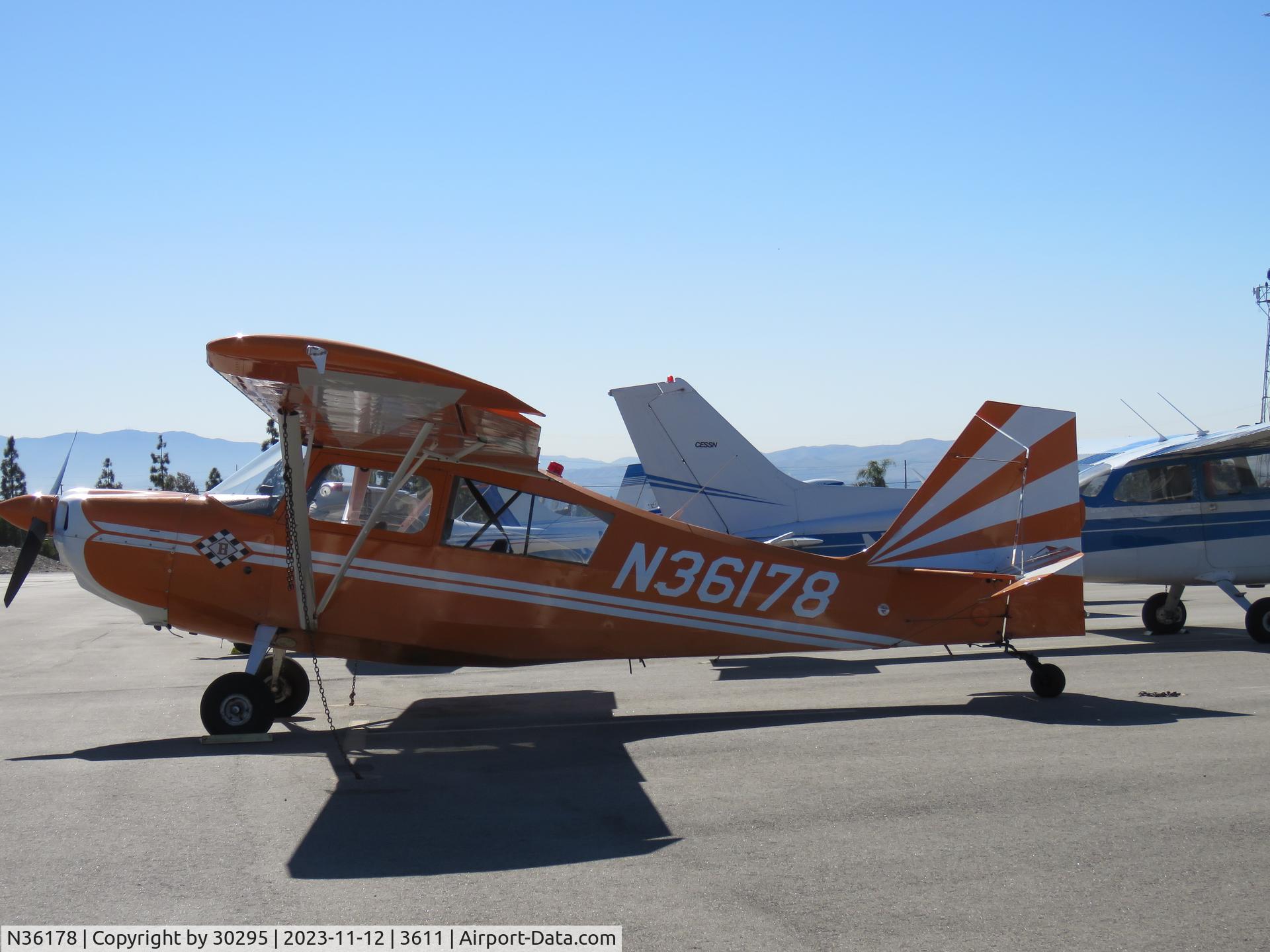 N36178, 1973 Bellanca 7KCAB Citabria C/N 383-73, Parked