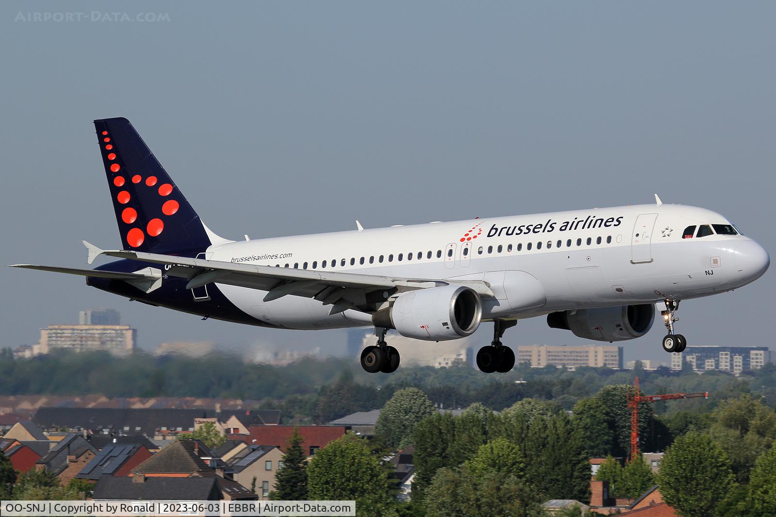 OO-SNJ, 2007 Airbus A320-214 C/N 3161, at bru