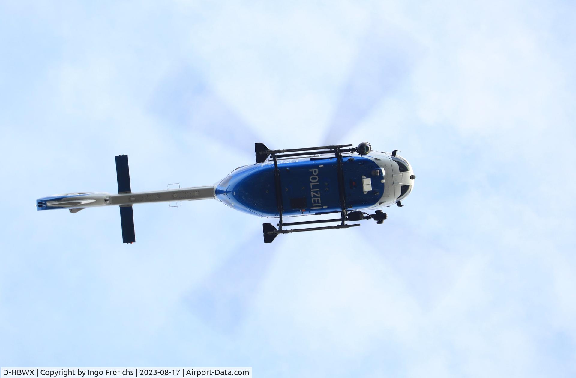 D-HBWX, Airbus Helicopters H-145 C/N 20100, D-HBWX in flight near Karlsruhe