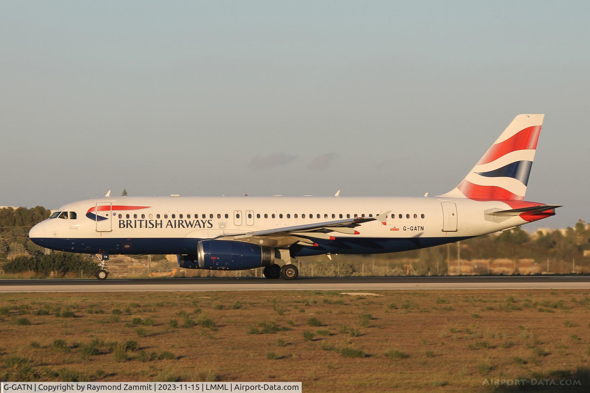 G-GATN, 2001 Airbus A320-232 C/N 1613, A320 G-GATN British Airways