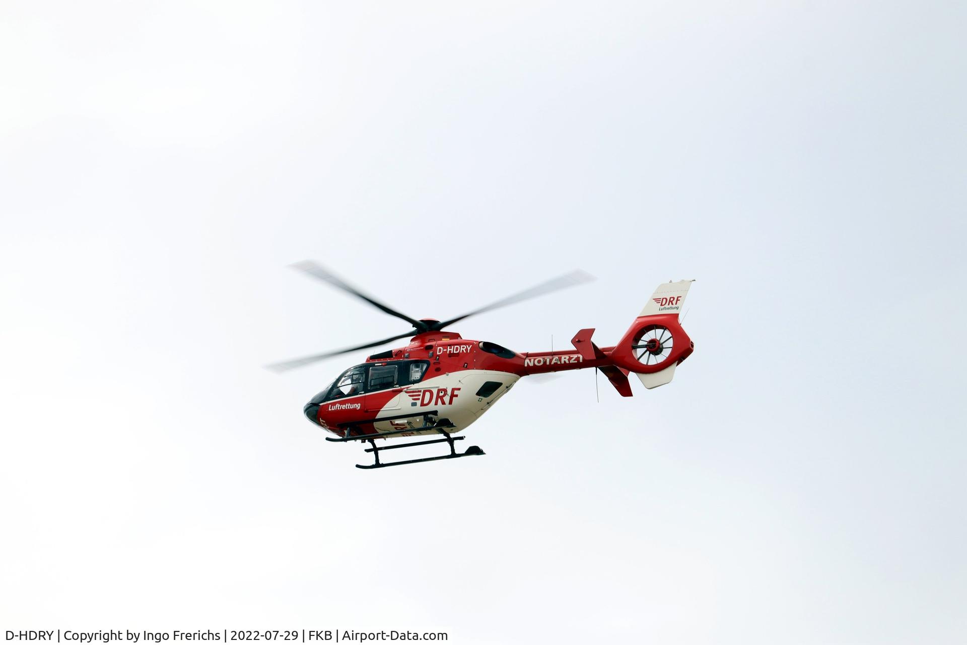 D-HDRY, 2011 Eurocopter EC-135 P2+ C/N 1029, D-HDRY in flight at Baden Airpark