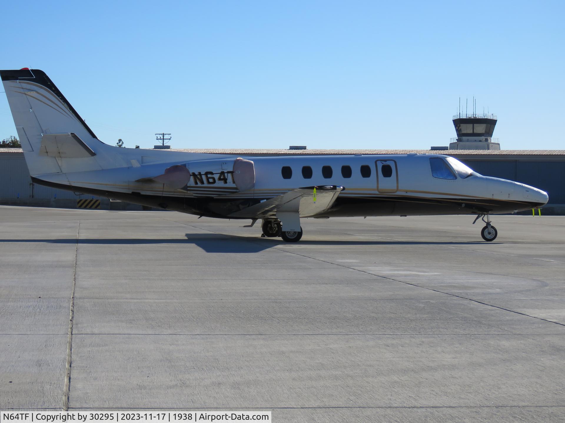 N64TF, 1979 Cessna 550 Citation II C/N 550-0064, Parked