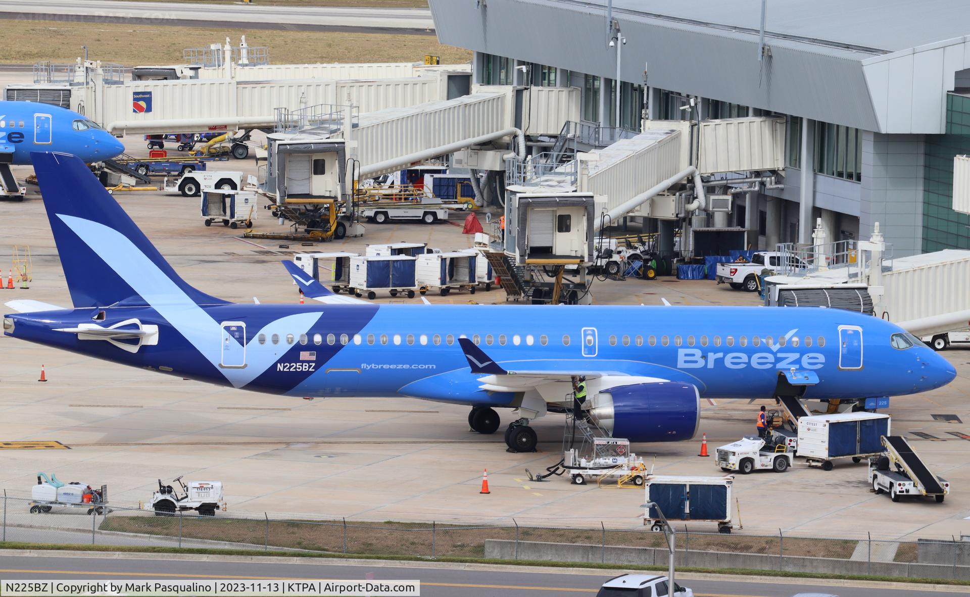 N225BZ, 2023 Airbus A220-371 C/N 55225, Airbus A220-371