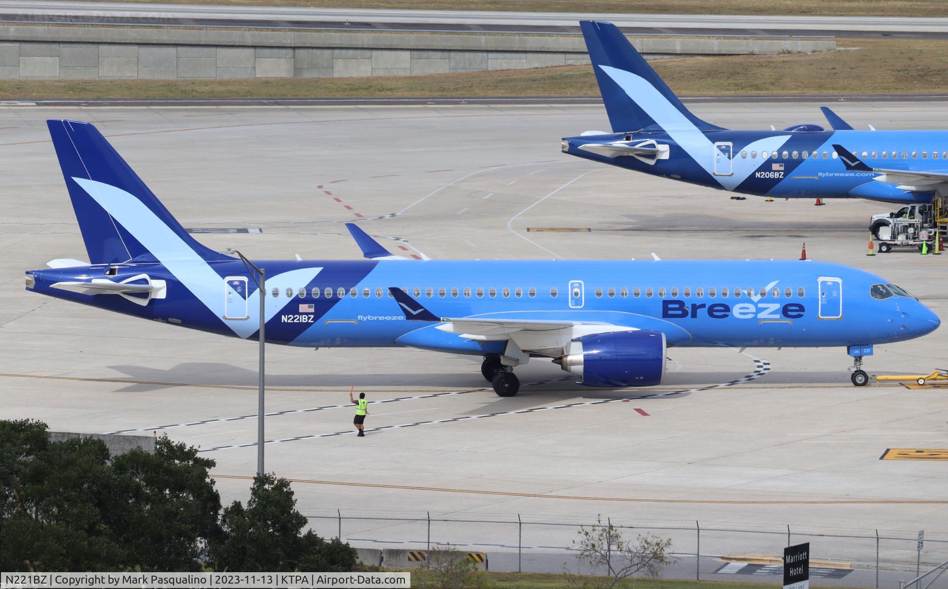 N221BZ, 2023 Airbus A220-371 C/N 55206, Airbus A220-371