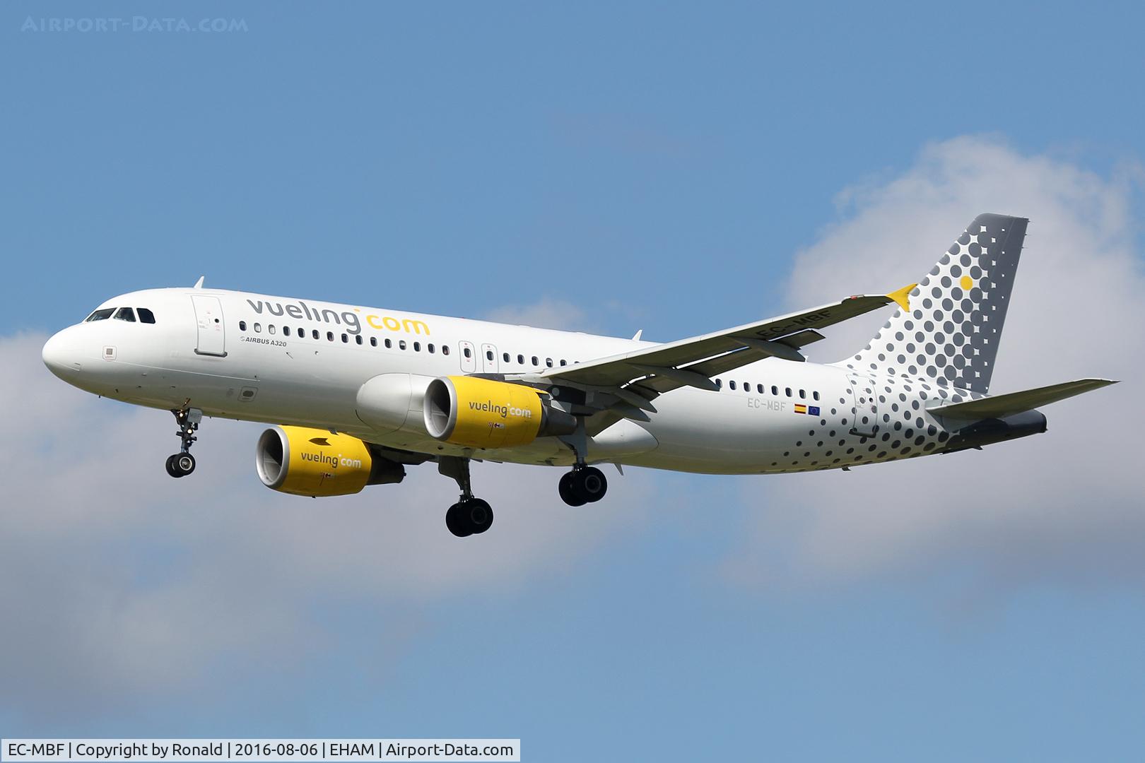 EC-MBF, 2008 Airbus A320-214 C/N 3492, at spl