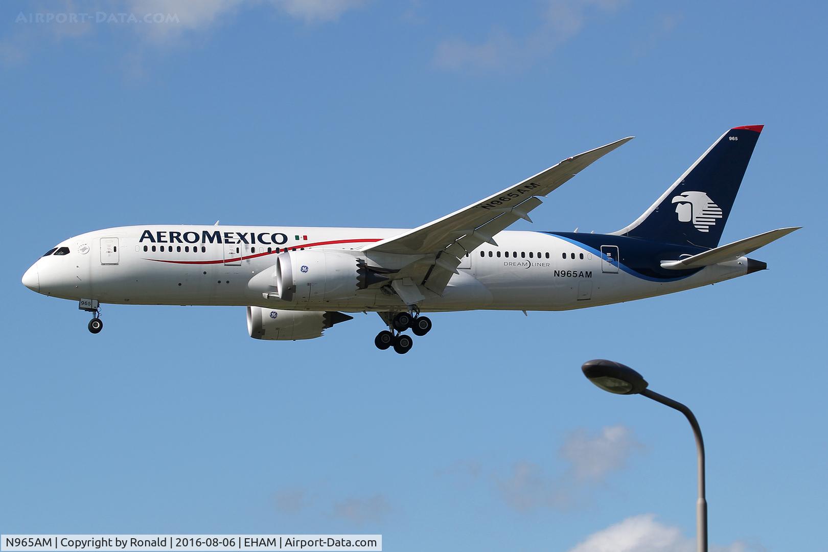 N965AM, 2013 Boeing 787-8 Dreamliner C/N 35308, at spl