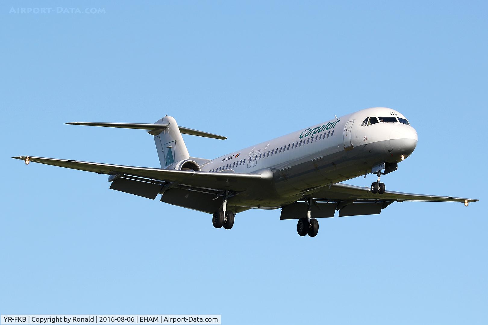 YR-FKB, 1991 Fokker 100 (F-28-0100) C/N 11369, at spl
