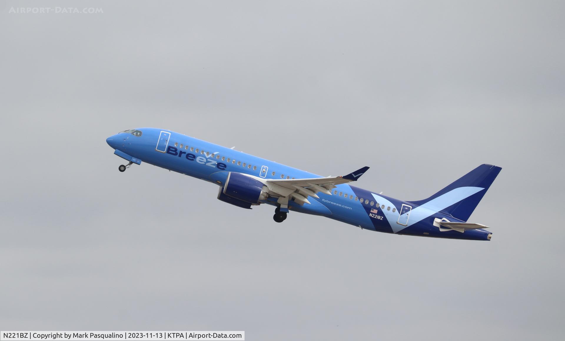 N221BZ, 2023 Airbus A220-371 C/N 55206, Airbus A220-371